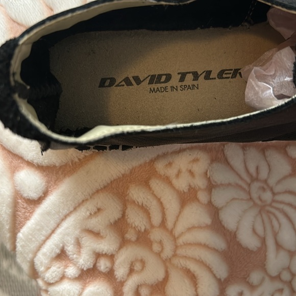 David Tyler Espadrille Flats black leather very soft made in Spain - Picture 5 of 6